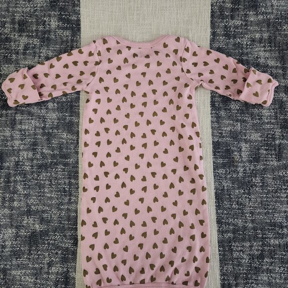HB Heart Nightgown Pajamas (0 to 6 months) - Picture 2 of 3